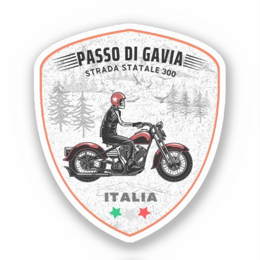 passo di gavia - gavia pass italian Mountains alp Sticker (Voorkant)