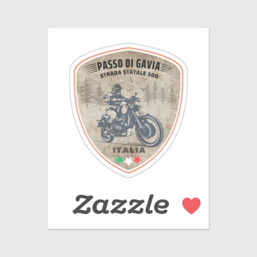 passo di gavia - gavia pass italian Mountains alp Sticker (Vel)