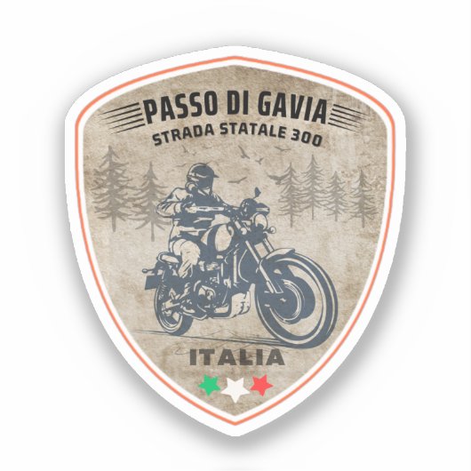 passo di gavia - gavia pass italian Mountains alp Sticker (Voorkant)