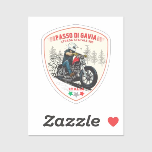passo di gavia - gavia pass italian Mountains alp Sticker (Vel)