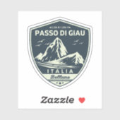 passo di giau - giau pass italian Mountains alps Sticker (Vel)
