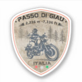 passo di giau - giau pass italian Mountains alps Sticker (Voorkant)