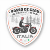passo di giau - giau pass italian Mountains alps Sticker (Voorkant)