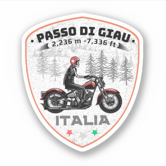 passo di giau - giau pass italian Mountains alps Sticker (Voorkant)