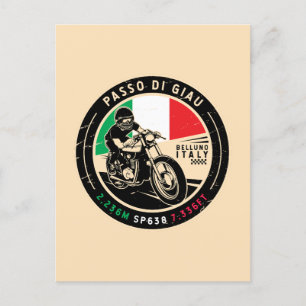 Passo di Giau Italië   Giau-pas   Motorfiets Briefkaart