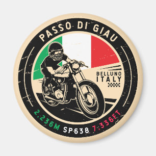 Passo di Giau Italië   Giau-pas   Motorfiets Magneet
