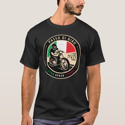 Passo di Giau Italië | Giau-pas | Motorfiets T-shirt (Voorkant)