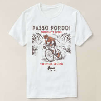 Passo Pordoi Dolomites Wielrennen | Italiaanse Alp T-shirt
