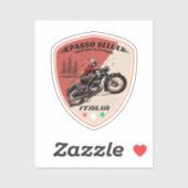 Passo Sella Italiaanse bergen motorfiets Sticker (Vel)
