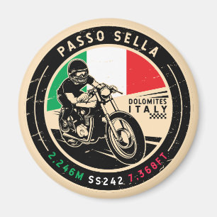 Passo Sella Italië     Motorfiets Magneet