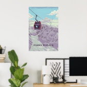 Passo Tonale Italië Skigebied Reisposter Poster (Thuiskantoor)