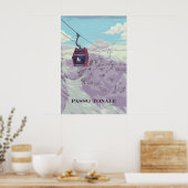 Passo Tonale Italië Skigebied Reisposter Poster (Keuken)
