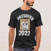 Passover 2022 Matzo Wearing Face Mask Seder Graphi T-shirt (Voorkant)