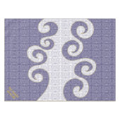 Passover 52/70" Tablecloth "Passover Paisley Zee" Tafelkleed (Voorkant (Horizontaal))