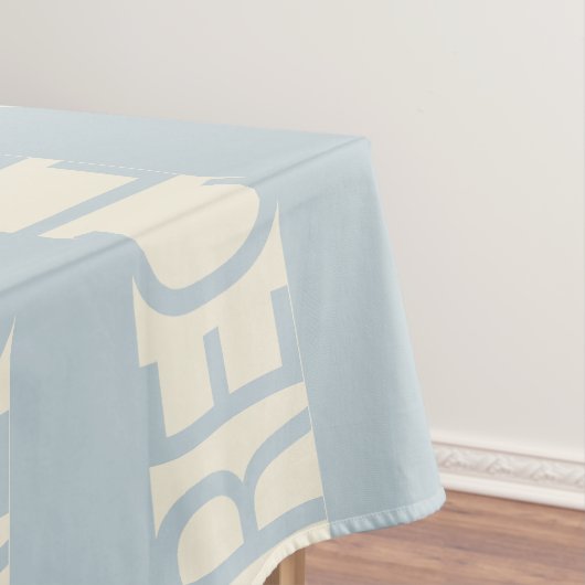 Passover 52/70" Tablecloth "RRR Blue/Cream Tafelkleed (Voorbeeld)