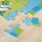 Passover 5 Hoppy Frogs Rhyme Story Legpuzzel (Zijkant)