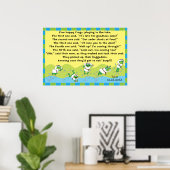 Passover 5 Hoppy kikkers Poster 20 x 24 Matte Fini (Thuiskantoor)