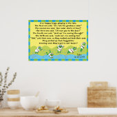 Passover 5 Hoppy kikkers Poster 20 x 24 Matte Fini (Keuken)