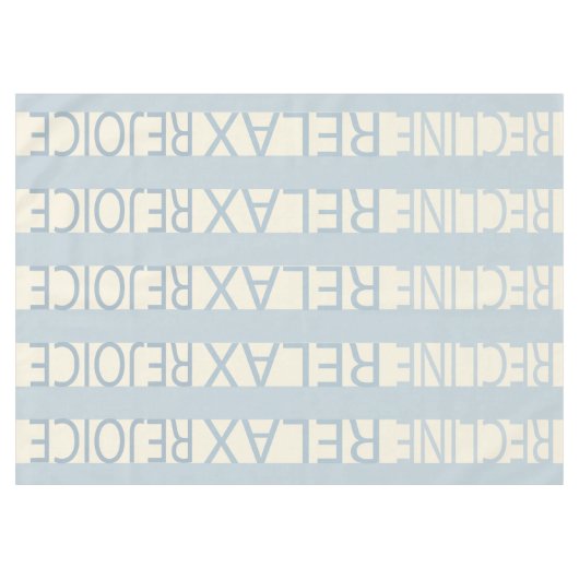 Passover 60/84-inch Tablecloth Passover R & R Blue Tafelkleed (Voorkant (Horizontaal))