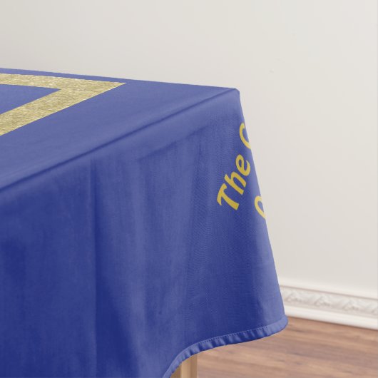 Passover 60/84" Tablecloth "Passover Gold Elegant" Tafelkleed (Voorbeeld)