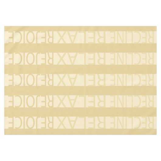 Passover 60/84" Tablecloth "Passover R & R Tan" Tafelkleed (Voorkant (Horizontaal))