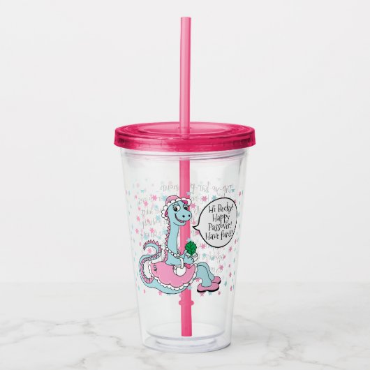 Passover Acryltumbler 16 oz Define Dipyokarpas Acryl Drinkbeker (Voorkant)