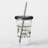 Passover Acryltumbler 16 oz, die kikkers uit de ki Acryl Drinkbeker (Achterkant)