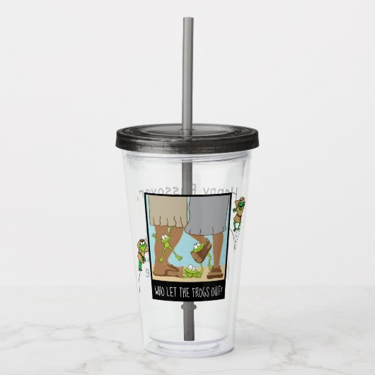 Passover Acryltumbler 16 oz, die kikkers uit de ki Acryl Drinkbeker (Voorkant)