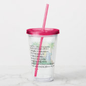 Passover Acryltumbler 16 oz Dinosaur Seder Acryl Drinkbeker (Achterkant)