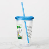 Passover Acryltumbler 16 oz Dinosaur Seder Acryl Drinkbeker (Links)