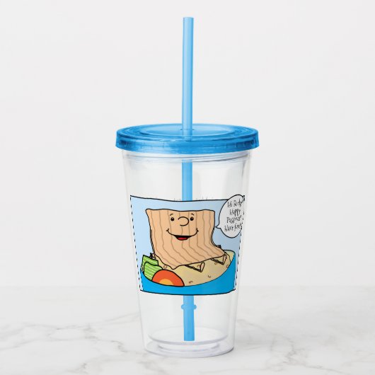 Passover Acryltumbler 16 oz Funny Seder Toon Acryl Drinkbeker (Voorkant)