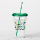 Passover Acryltumbler 16 oz heeft kikker van soep Acryl Drinkbeker (Achterkant)