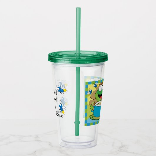 Passover Acryltumbler 16 oz heeft kikker van soep Acryl Drinkbeker (Rechts)