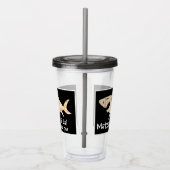 Passover Acryltumbler 16 oz Matzah Shark Acryl Drinkbeker (Rechts)