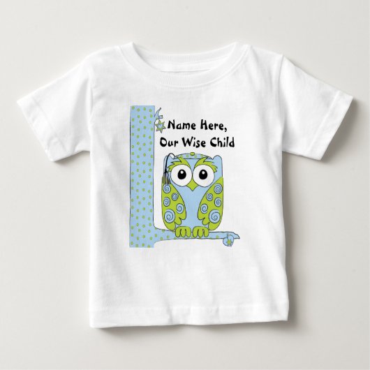 Passover Baby Blue/Green Shirt "The Wise Child" (Voorkant)