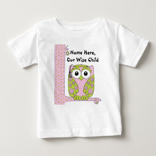 Passover Baby Roze/Groen Shirt "Het kind van de Wi (Voorkant)