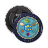 Passover Bord Kosher Pesach Button Flesopener (Voorkant)
