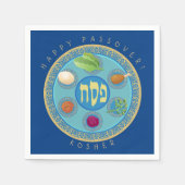 Passover Bord Kosher Pesach Servet (Voorkant)