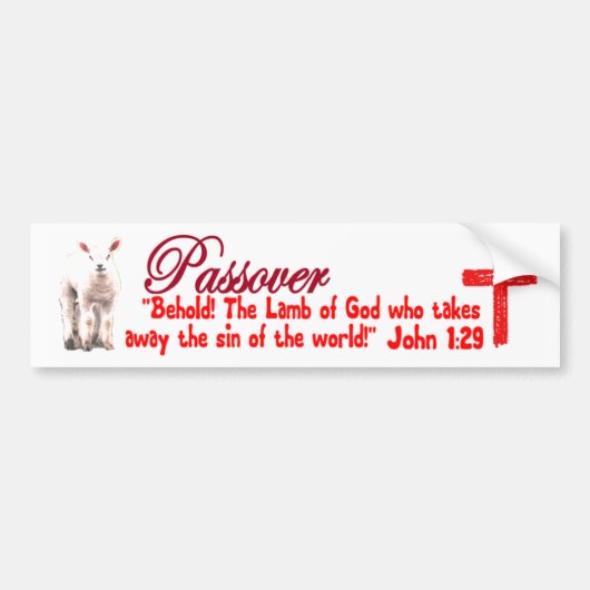 Passover Bumpersticker (Voorkant)