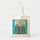 Passover Canvas tas Funny Seder Toon (Voorkant)