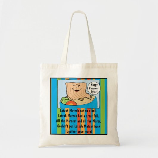Passover Canvas tas Funny Seder Toon (Voorkant)