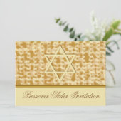 Passover Celebration Invitation Card Kaart (Staand voorkant)