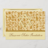 Passover Celebration Invitation Card Kaart (Voorkant / Achterkant)