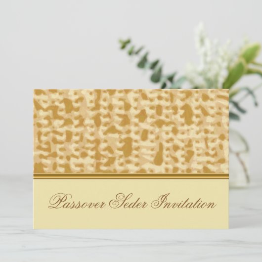 Passover Celebration Invitation Card Kaart (Staand voorkant)