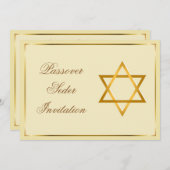 Passover Celebration Invitation Card Kaart (Voorkant / Achterkant)
