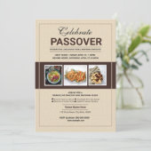 Passover Celebration Invitation Flyer Kaart (Staand voorkant)