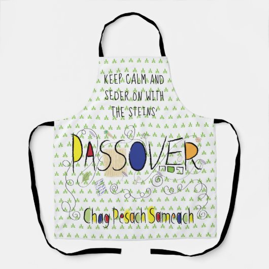 Passover Chag Pesach Sameach Apron Schort (Voorkant)