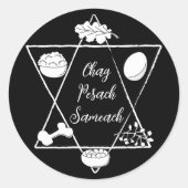 Passover Chag Sameach Sticker (Voorkant)