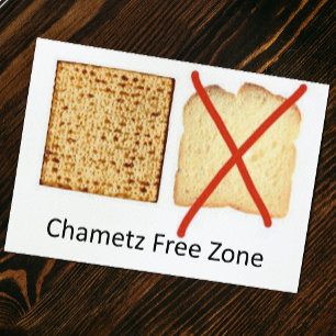 Passover Chametz Free Zone Kaart