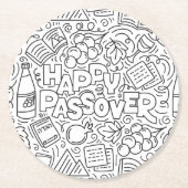 Passover Coaster Ronde Kartonnen Onderzetter (Voorkant)